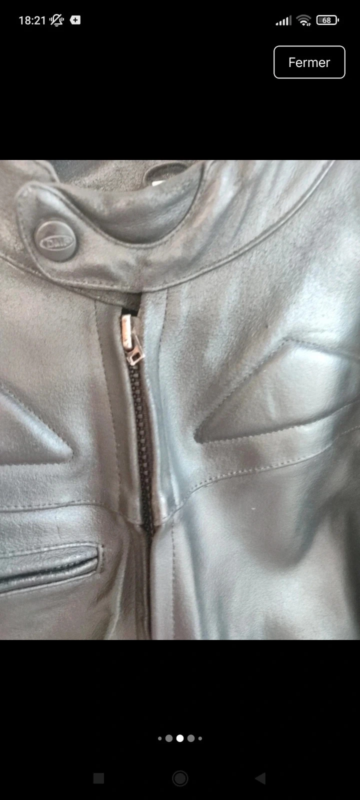 Casaco de moto em couro para homem tamanho 38-40 – photo 7